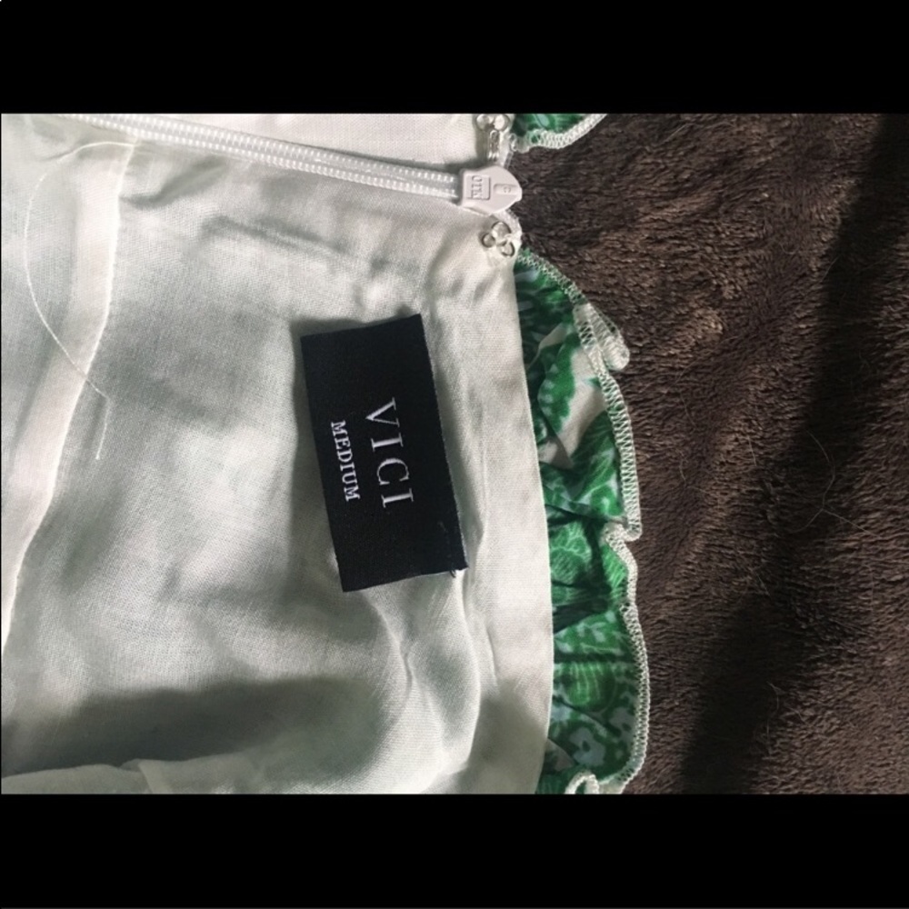 ViCi Emerald puff sleeve Sundress🧩 - Picture 4 of 8